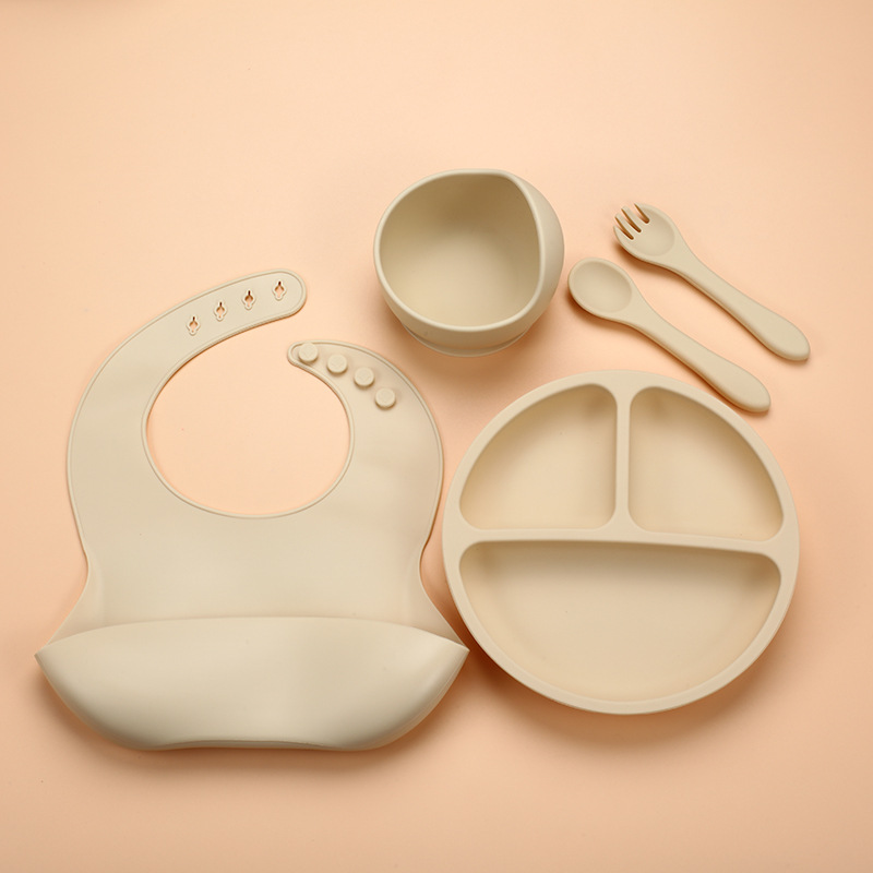 5Pcs Silicone Baby Feeding Set - Baby Food Dispensing Spoon incelemesi ve fiyatı