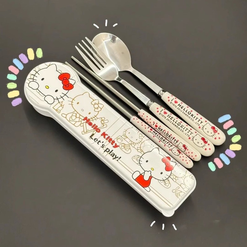 Sanrio Hello Kitty Three Piece - Weaning Spoon Set incelemesi ve fiyatı
